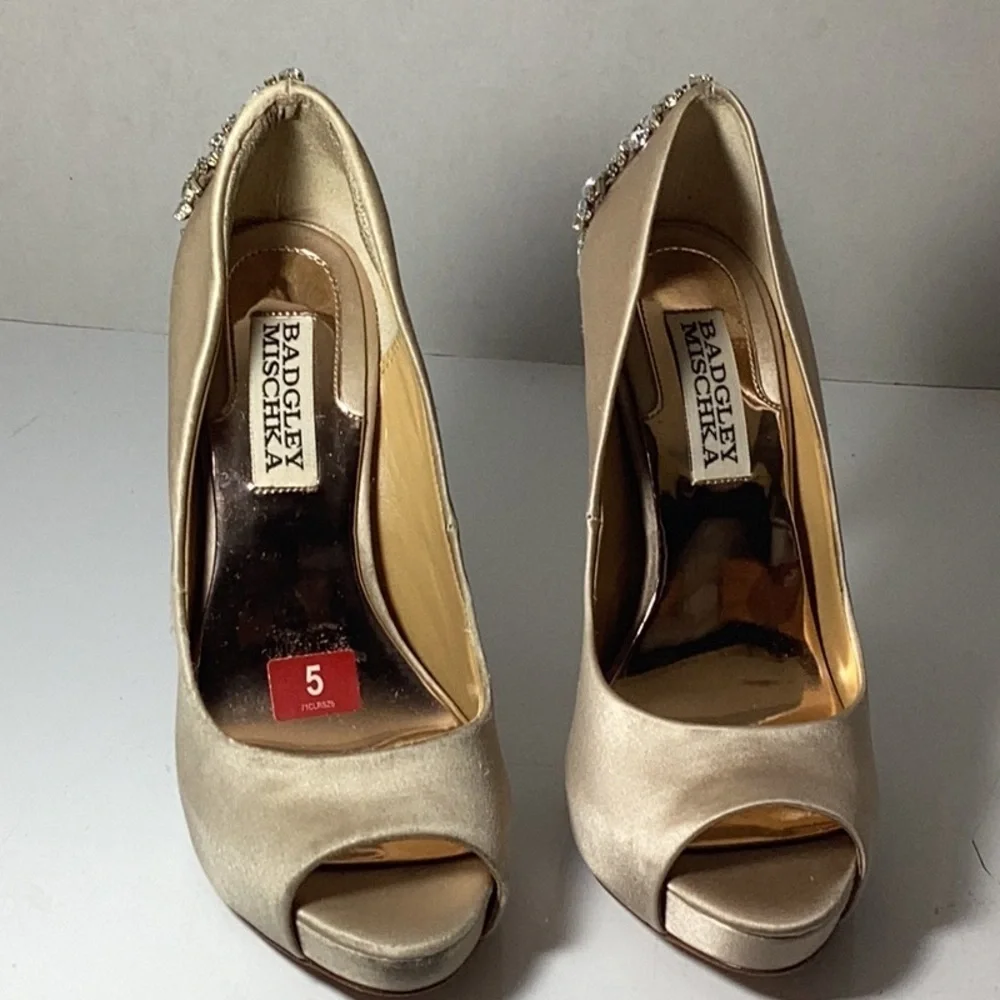Women's Kiara Peep-Toe Evening Pumps